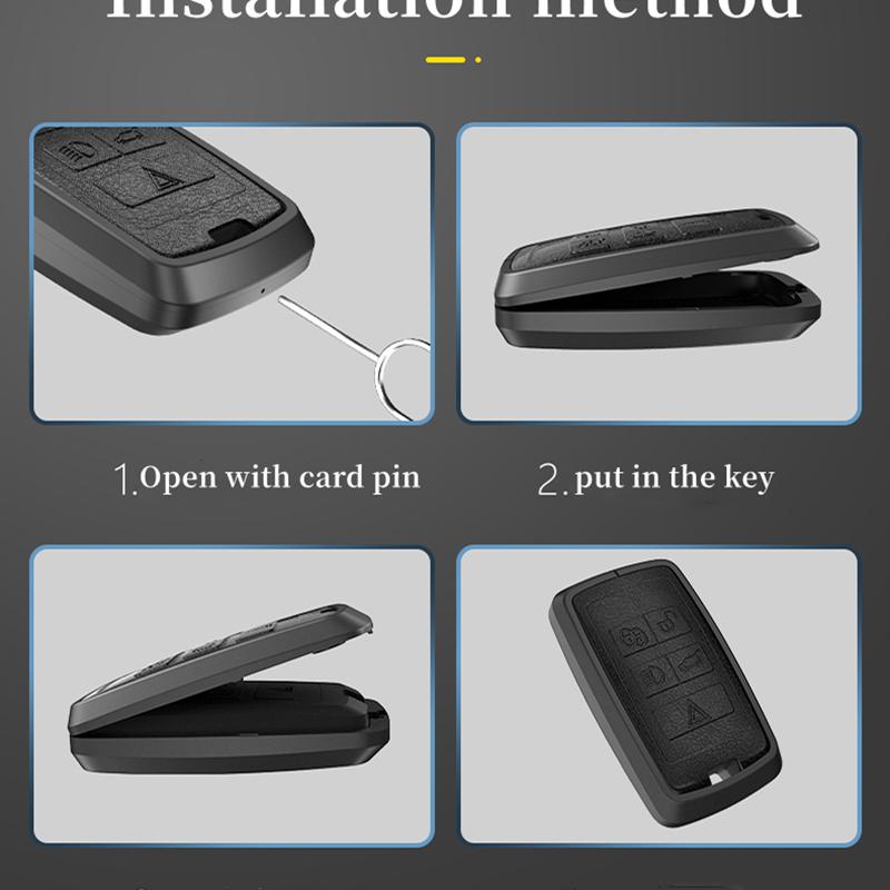 Чехол для ключей из кожаного сплава, защитный чехол для Land Rover Range Rover Discovery 5 Sport, брелок для ключей JAGUAR XE XF XJ F PACE