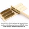 12pcs Ergonomic Design Wire Copper Brush Copper Wire Heavy-Duty Brush Set Removing Unfinished Metal