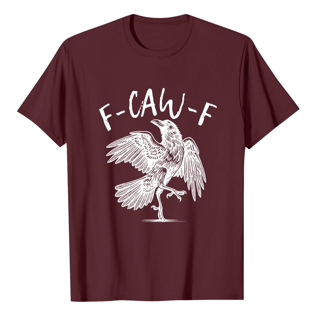 F-CAW-F Women's Casual Letter Print Short-sleeved Top T-shirt