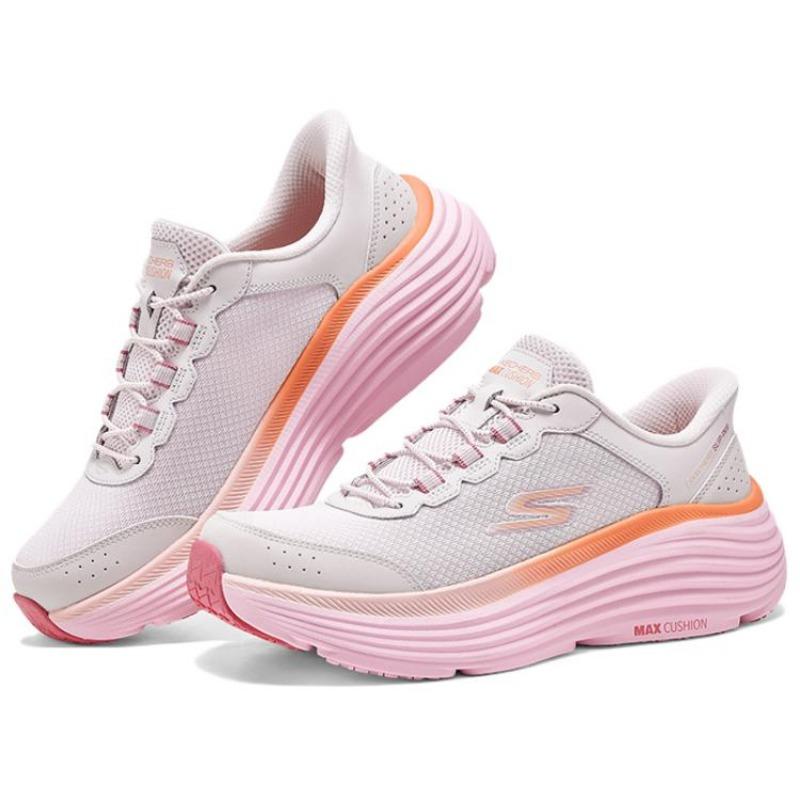 Skechers Слипоны Max Cushioning Endeavour - Cardova Женские Удобные Низкие Кроссовки для Поездок и Бега Розовые 129474-LTPK