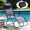 Lounge Chair Lounger Pillow Soft Chaise Longue Pillow for Sunbathing Lounger Ergonomic Pillow Removable Lounger Headrest