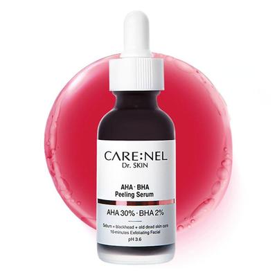 CARENEL AHA 30%+ BHA 2% Сыворотка-пилинг 30 мл Уход за порами Кожное сало Угри Старая омертвевшая кожа Отшелушивающее средство pH3,6