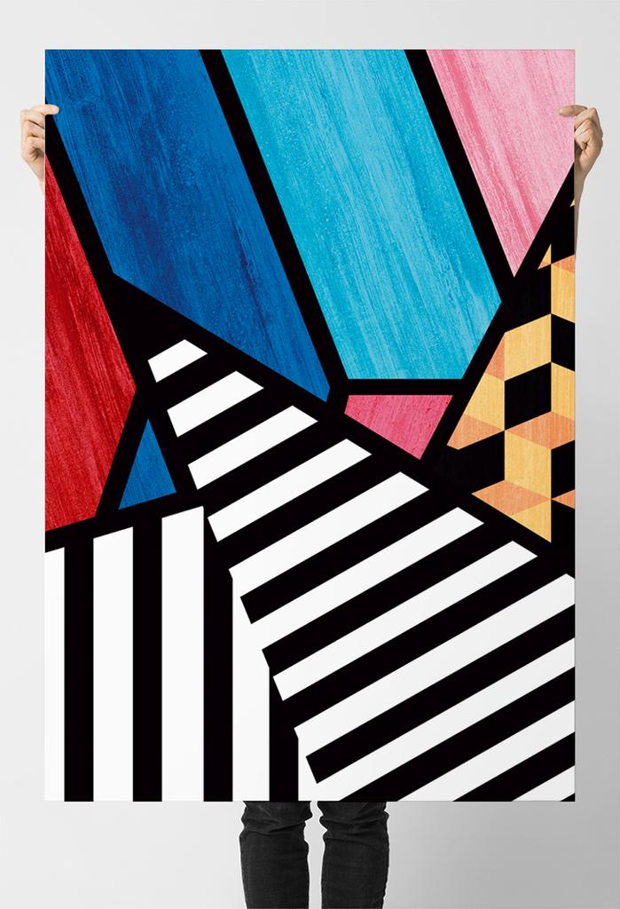 Плакат абстрактная геометрия