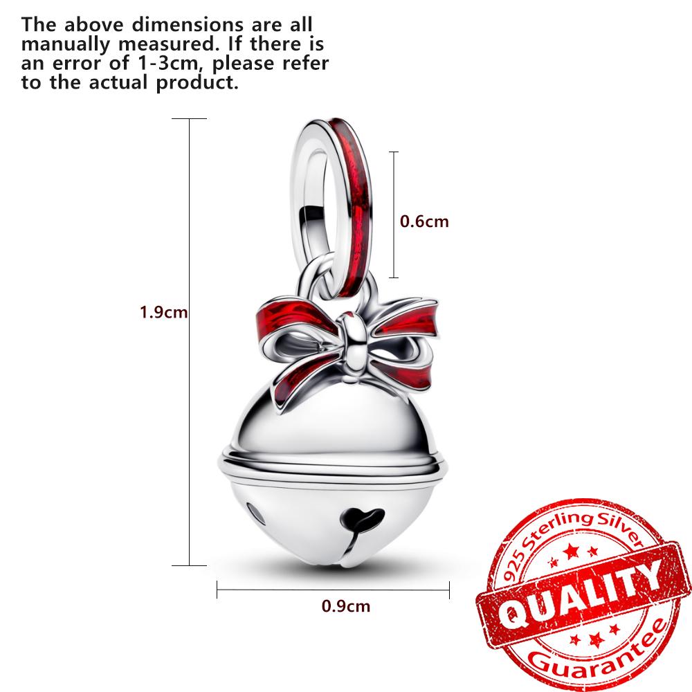 Медные носки-мышки и бусины-снежинки и подвеска-олень Подходит для браслета Хэллоуин Рождественский кулон Подарки