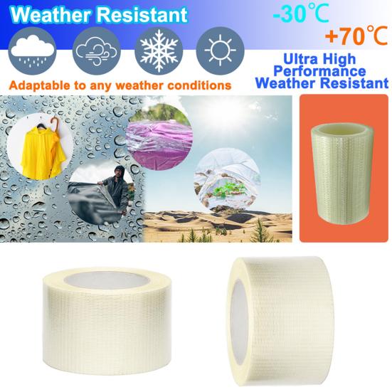Waterproof RV Awning Repair Tape Strong Adhesion Tent Repair Tape Transparent Boat Covers Repair Patch Kit