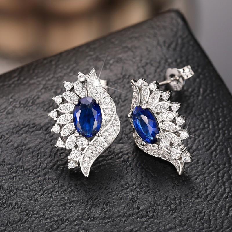 Серьги-гвоздики Huitan Chic Creative Design, женские украшения для вечеринок с ослепительными кубическими цирконами, эстетичные женские изящные серьги-гвоздики