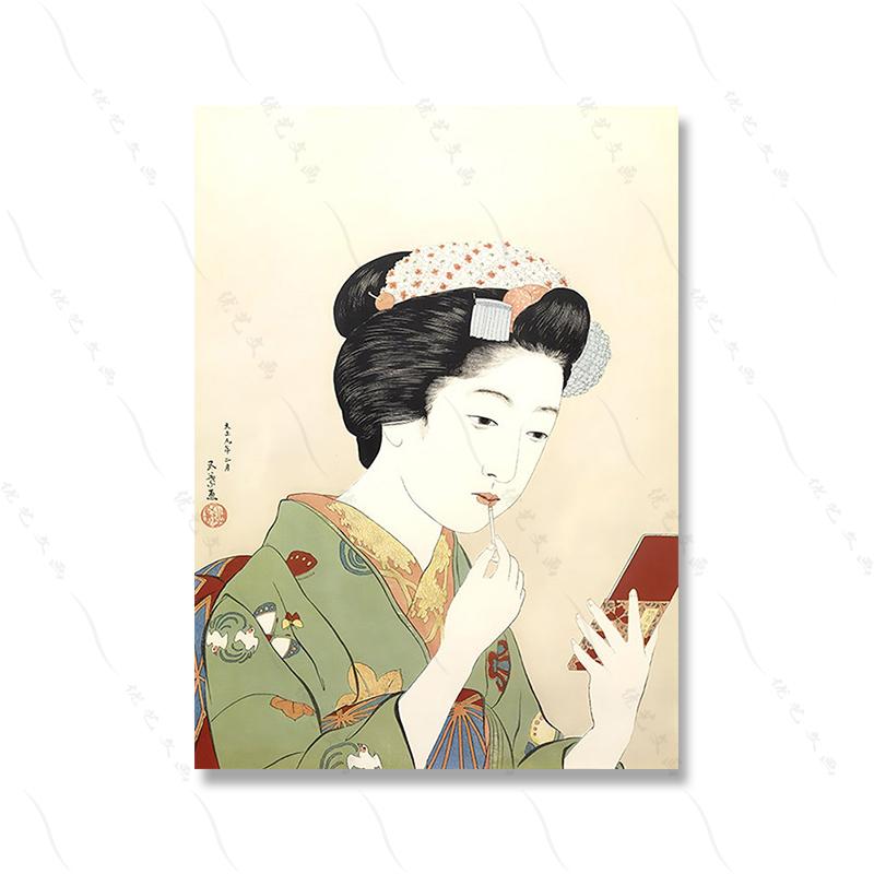 Японская женская галерея искусства Укиёэ Плакат Кимоно Женщина Ретро Ванная комната Картина на холсте Печать Сексуальная комната гейши Домашний декор Винтаж