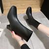 Footwear Elegant Heeled Ladies Boots Half High Shoes For Women Heels Mid Calf White Sale Stylish Offer Gothic New In On Pu