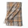 British plaid scarf atmospheric women's autumn and winter versatile couple long warm double-sided thickened vintage scarf
