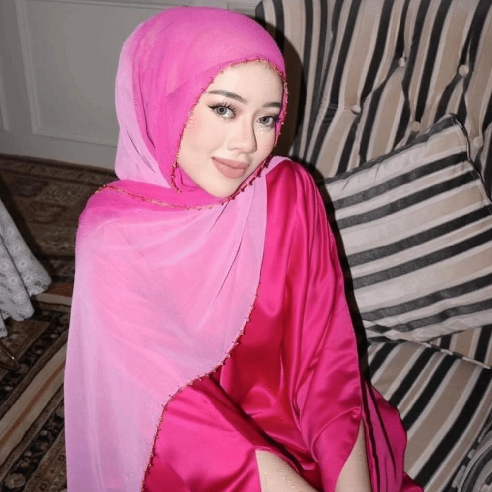 Золотая бусина Этнический стиль Шарф Бусины Цепочка Исламский Тюрбан Модный Платок Свадебный