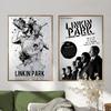L-Linkin Park Рок-н-ролл группа Ретро постер Липкое настенное искусство Печать Водонепроницаемый Дом Гостиная Спальня Бар Эстетический декор