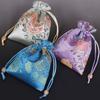 Coin Purse Canvas Flower Handbag Chinese Style Jewelry Packing Bag Sweet Small Wallet Daily