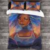 Африканская девушка, Цифровая печать, Анимация Домашний текстиль Четырехпредметный пододеяльник, Постельное белье Набор из трех предметов