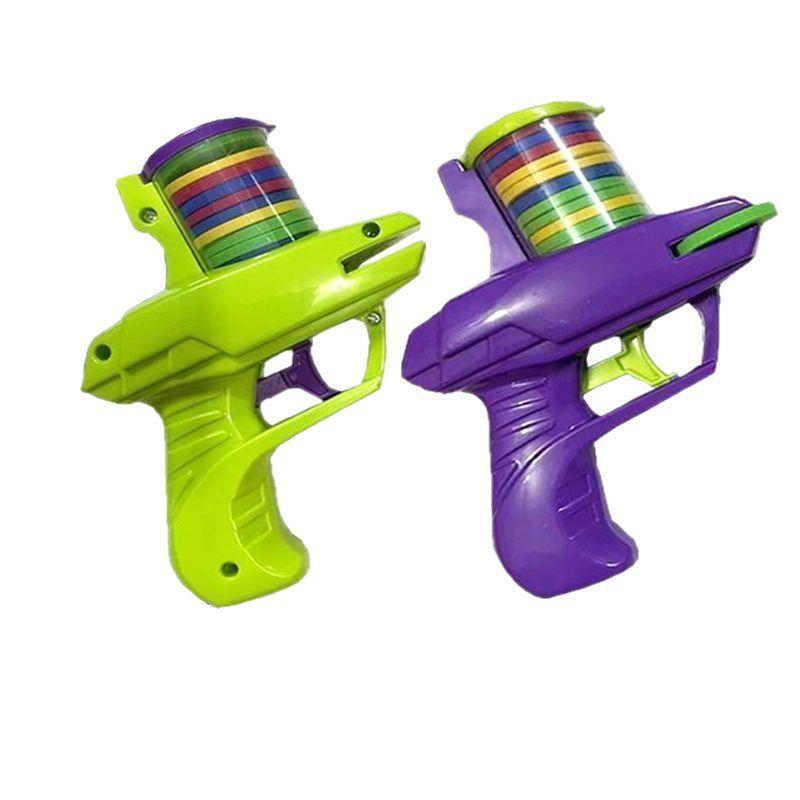 Soft Bullet Frisbee Gun - Popular Toy for Night Markets and Street Stalls