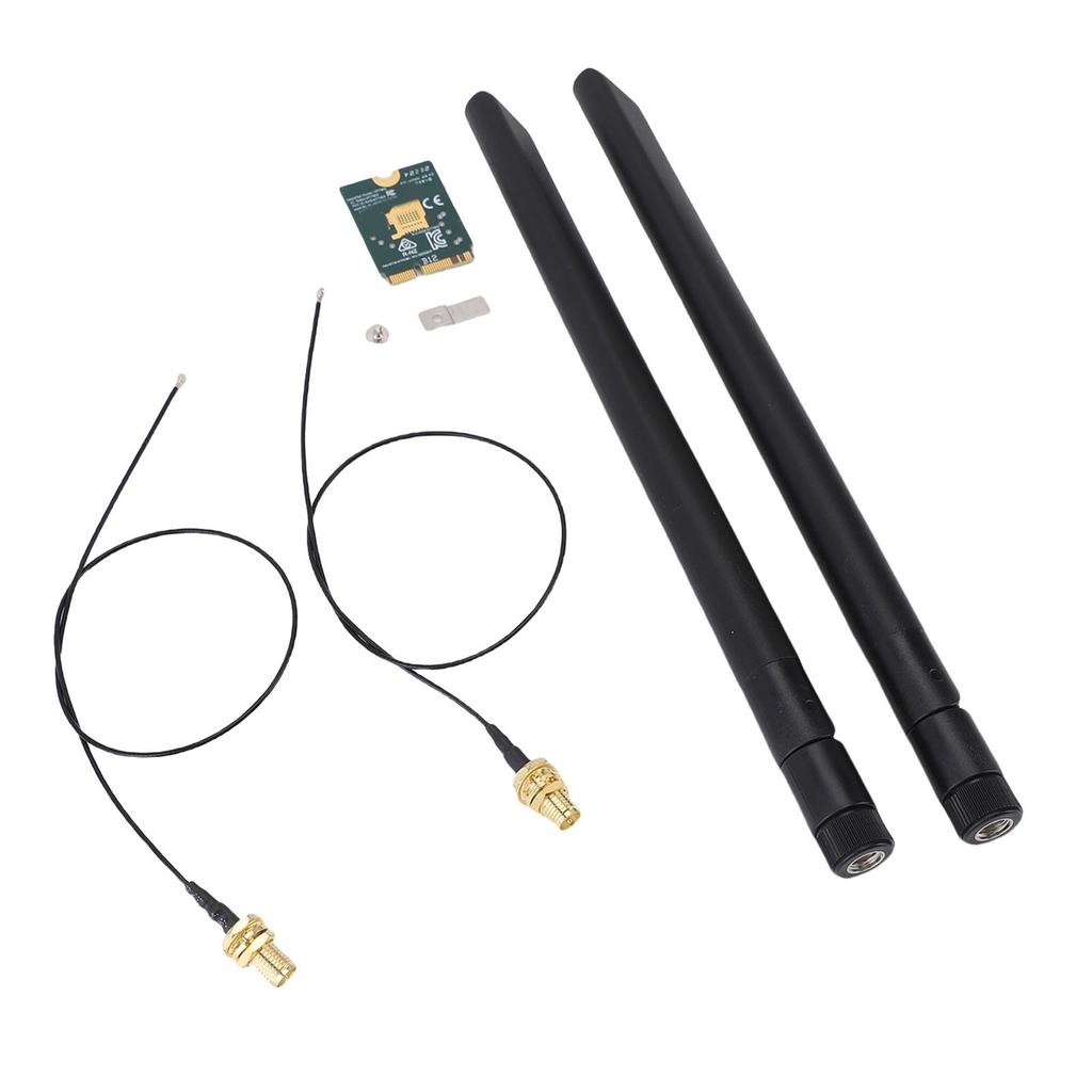 Беспроводная карта WiFi 6E M.2 NGFF Bluetooth 5.2 4200 Мбит/с Трехдиапазонный 2,4 ГГц 5 ГГц 6 ГГц Сетевой адаптер Включает антенну 8 дБи