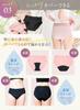 Water Absorption Shorts 25mL Absorption 2 Types Sizes Sanitary Shorts [&COTTON] (normal, Lace) M/L/LL (JP, Alphabet, M, Lace, Black)