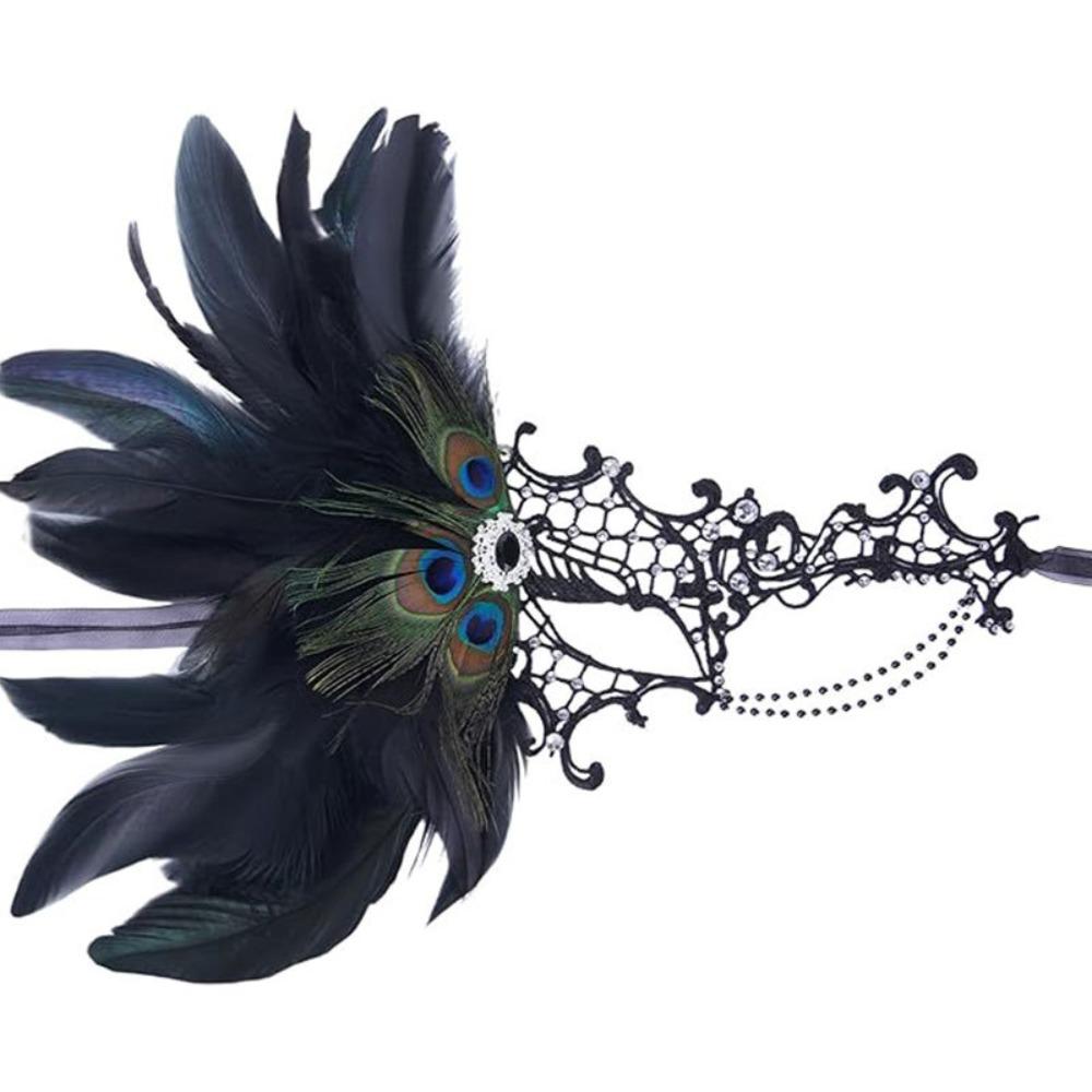 Festival Party Supplies Half Face Mask Carnival Feather Masquerade Mask Cosplay Festival Party