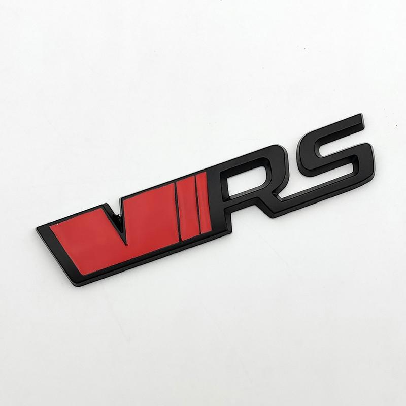3d RS Logo VRS Emblem Nameplate Car Front Grille Trunk Badge RS VRS Accessories