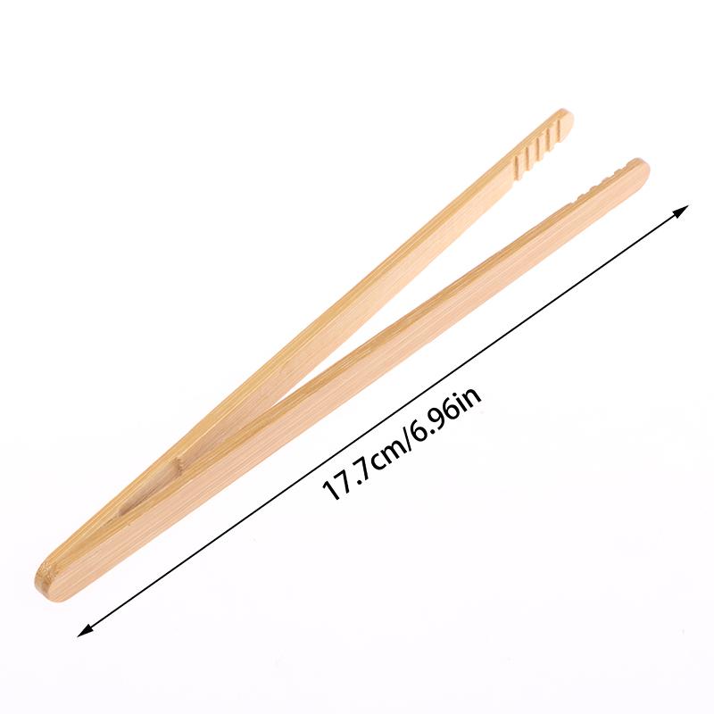 2 шт. бамбуковые щипцы деревянные пищевые тосты салат щипцы щипцы зажим для приготовления выпечки барбекю