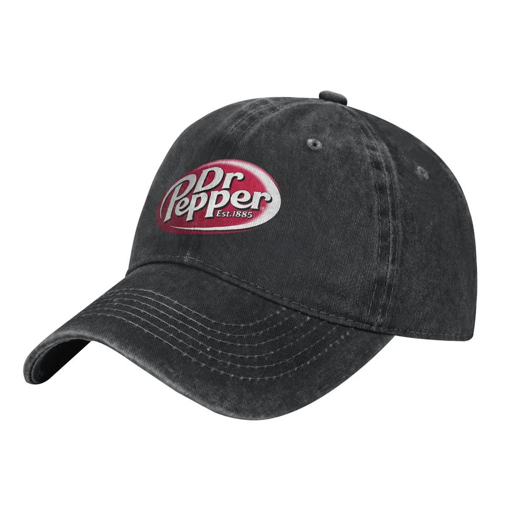 Печать Бейсболка Повседневная Потертая Стиранная Напиток Snapback Кепка Для Для Мужчин И Женщин На Открытом Воздухе Лето Регулируемые Кепки Кепка Dr Pepper Буква