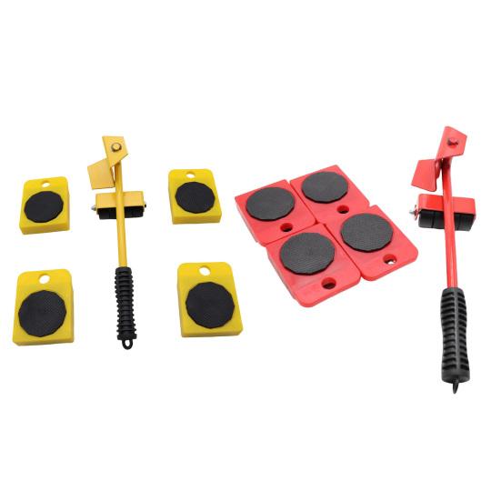 1 комплект подъемного инструмента для мебели с ломом, тяжелый подъемный инструмент для мебели с колесами, тележка для перемещения мебели на роликах для бытовой техники