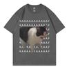 Забавная футболка с мемом "Грустный плачущий кот", высокое качество, модная футболка с коротким рукавом, летняя повседневная футболка из чистого хлопка, свободного кроя, унисекс.