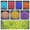 Креативные 100/40 шт., цветные бусины, аксессуары, 6/8 мм, акриловые бусины «сделай сам», материал, прозрачные симфонические бусины, вышитые вручную, круглые бусины AB