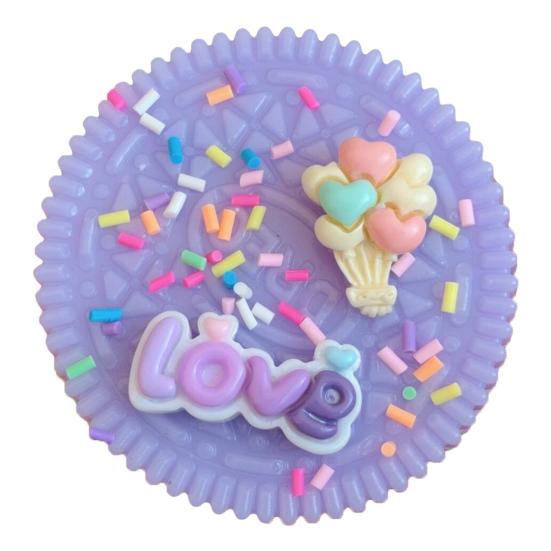 1/2Pcs Sandwich Cookie Squeeze Toy Stress Relief Biscuit Sensory Pinch Toy Kids Teens Adults Soft TPR Simulation Food Fidget Toy