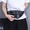 High Fashion Ladies Fashion Leather Belt Zipper Large Capacity Waist Bag Sports Shoulder Bag