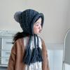 Soft Warm Hand Knitted Cap Autumn Winter Ear Protection Cap Korean Baby Crochet Hat  Toddler