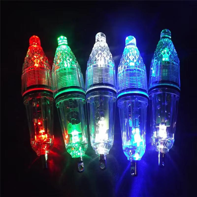 5Pcs DC 1.5V 12CM Deep Drop Fishing Light Multi Color Underwater Fish Attracting Indicator Lure LED Flash Light Bait Dropshing