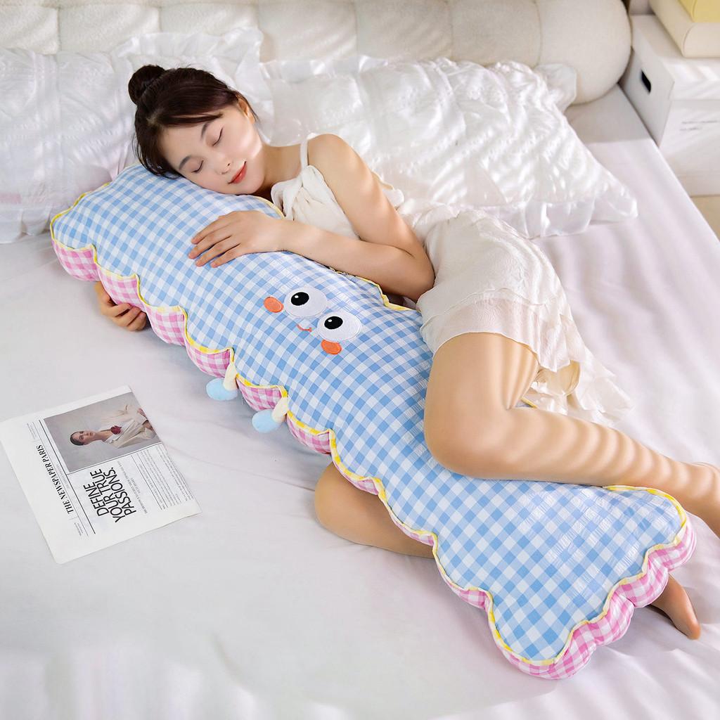 Мультяшный Стиль Сетчатый Узор Тело Беременной С Молнией Моющийся Чехол Для Комфортного Сна