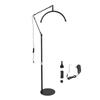 Half Moon Shaped Fill Light 3000‑6000K 20W Black Half Moon Lamp with Metal Light Stand Phobe Clip