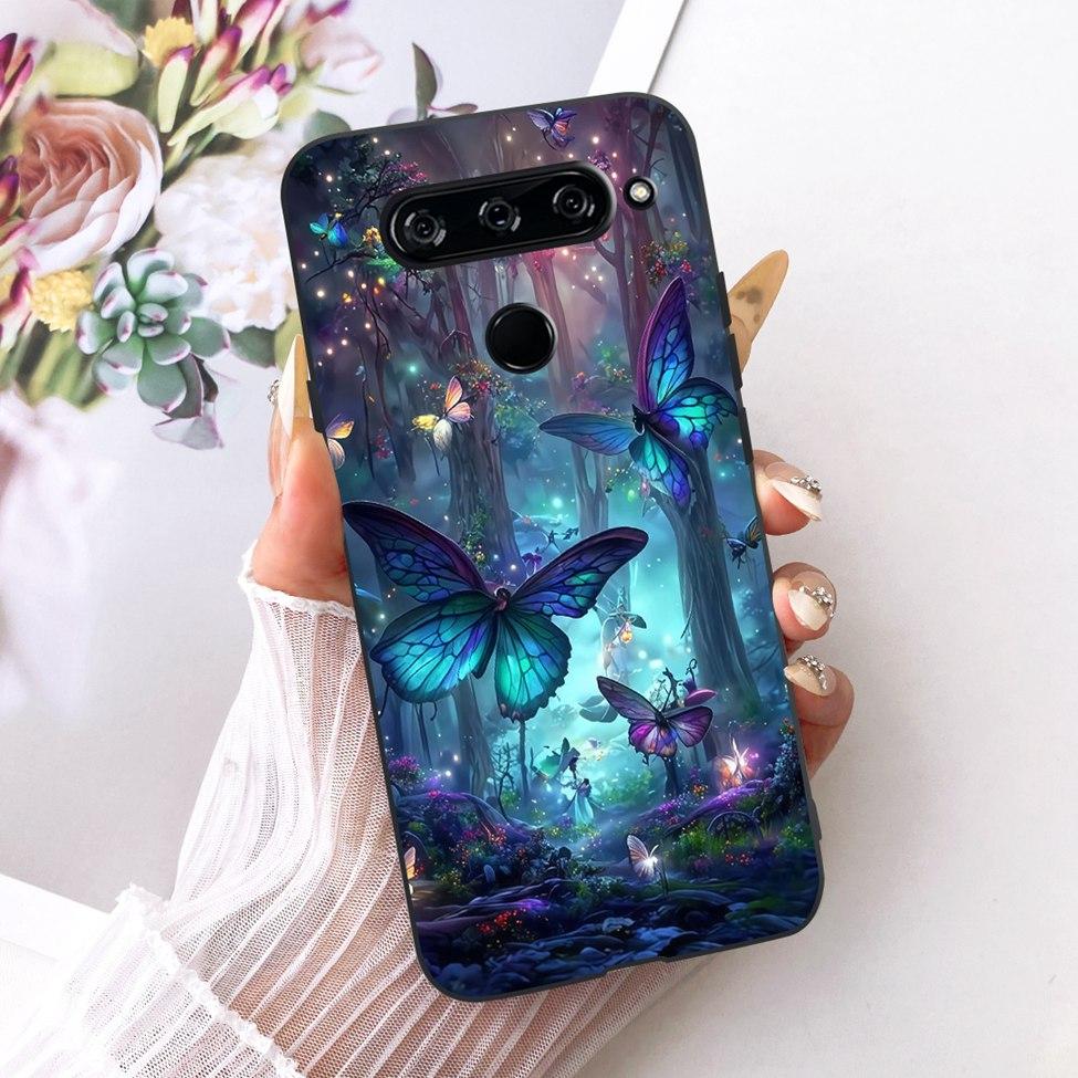 Чехол для телефона для LG V40 ThinQ Чехол Эстетичный Милый Модный Забавный Расписной Корпус для LG V40 ThinQ V405 LM-V405 LM-V409N
