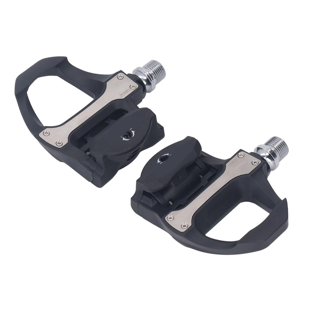 Bicycle Locking Pedals Aerodynamic Cycling Bearing Cleats Self Locking Pedal with Cleats Set for