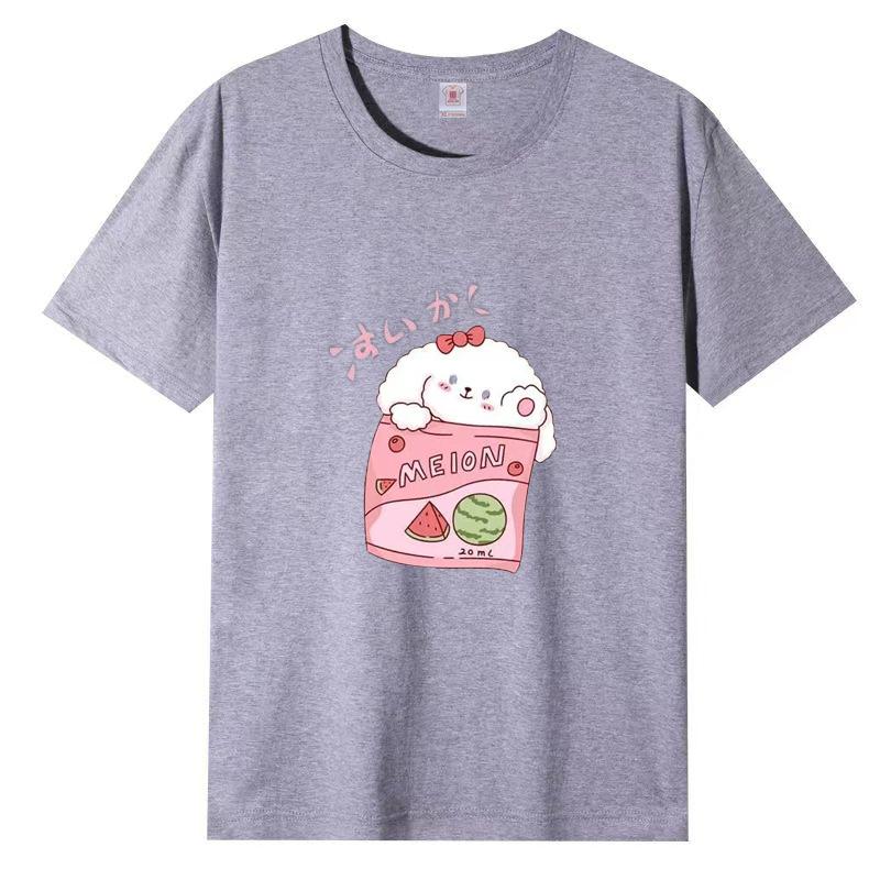 Новая летняя футболка с круглым вырезом и короткими рукавами для женщин, повседневная, большие ярды, свободная футболка с короткими рукавами для женщин