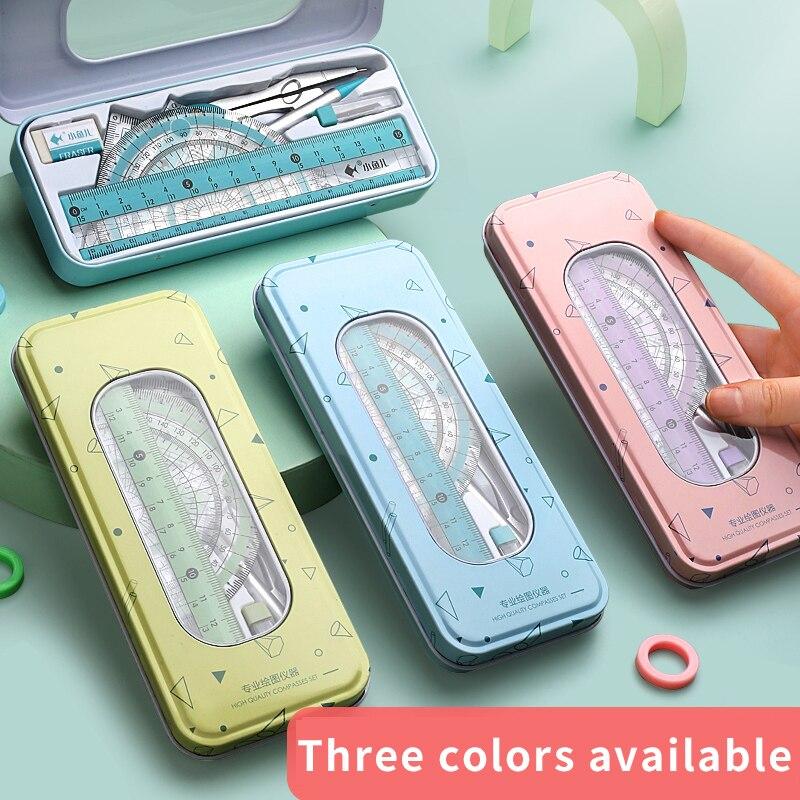 Многофункциональный набор линеек и циркулей для экзаменов