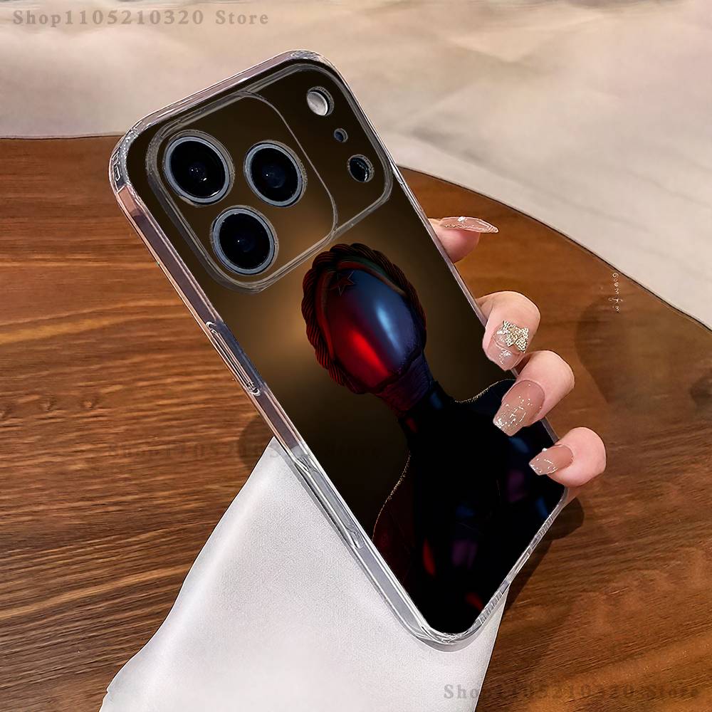 Чехол для телефона Game A-Atomic H-Heart для iPhone 17,16,15,14,13,12,11 Pro,Max,Plus,XR,Mini,E Прозрачный Мягкий чехол с полным покрытием
