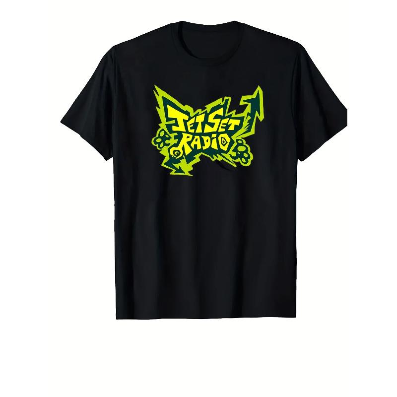 Европейские размеры Мужская футболка "Jet Set Radio" Графический принт - Повседневная одежда