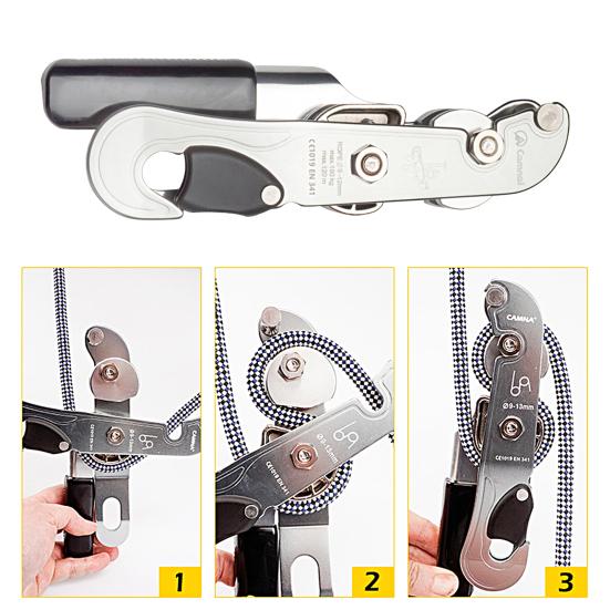 Rock Climbing Descender Portable Strong Load Bearing Wear-resistant Durable Stop Supplies