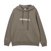 JACK&JONES Men's Letter Embroidered Cotton Hoodie with Kangaroo Pocket