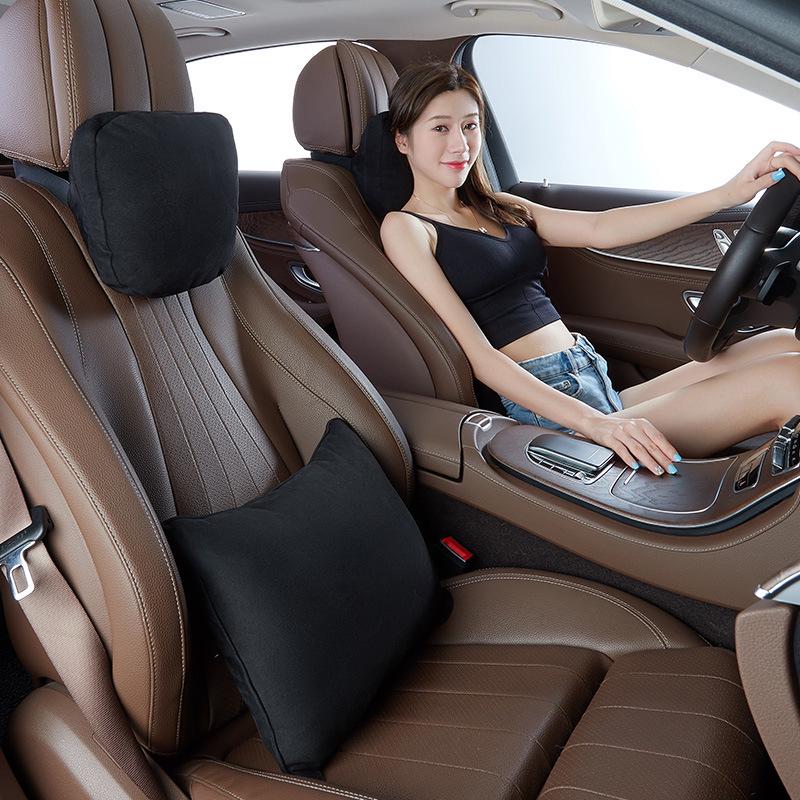 Пара подушек подголовника и поясничной поддержки для автомобиля Mercedes-Benz Maybach