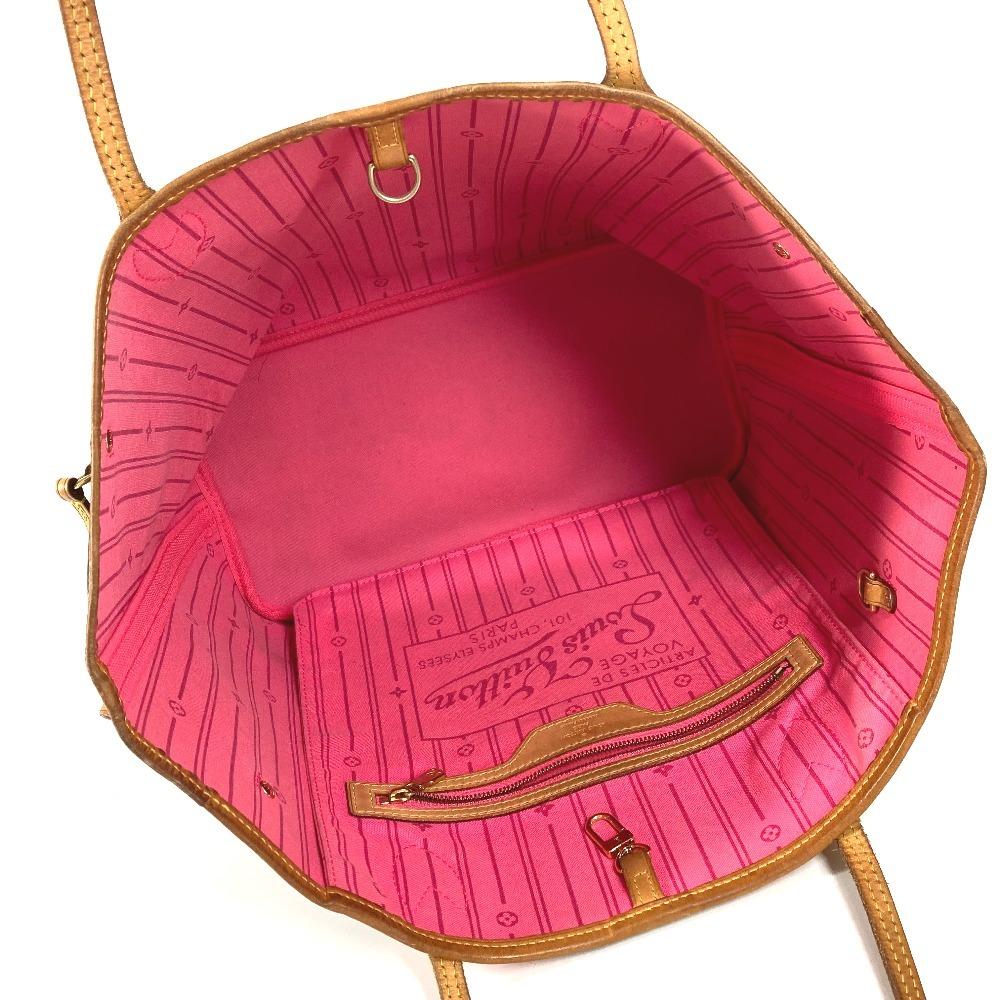 Louis Vuitton M48613 Monogram Rose Neverfull MM Shoulder Bag Tote Bag pink/Brown