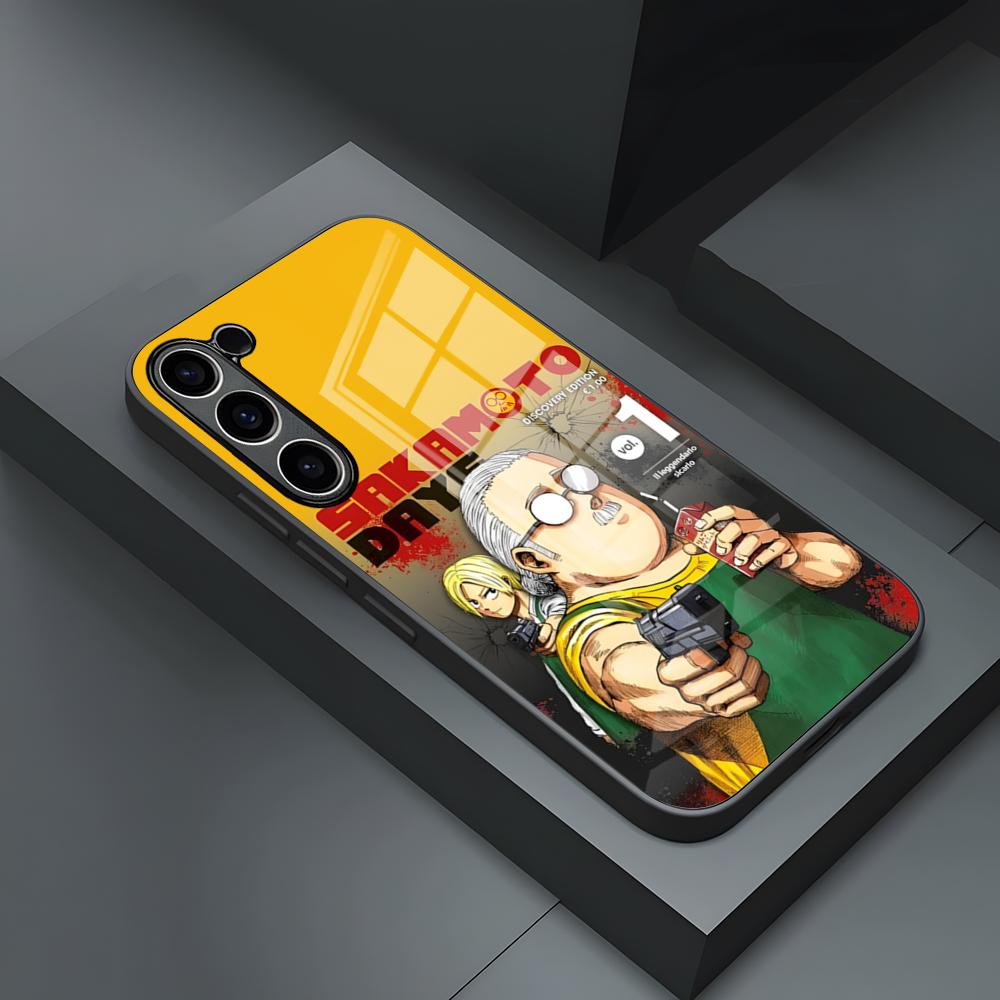 Sakamoto Days Phone Case For S25 Ultra Samsung S23 S24 Fe S22 S20 S21 Plus A54 A34 A53 A16 Glass Cover