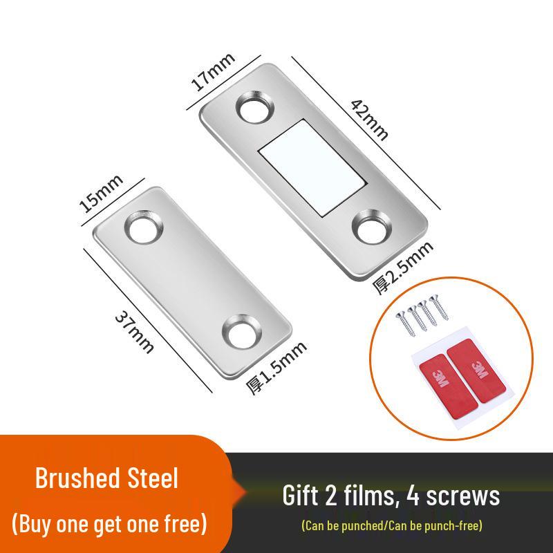 L-образный магнитный дверной стопор: Невидимый, не требующий сверления, тонкий лист для раздвижных дверей, ящиков и шкафов.