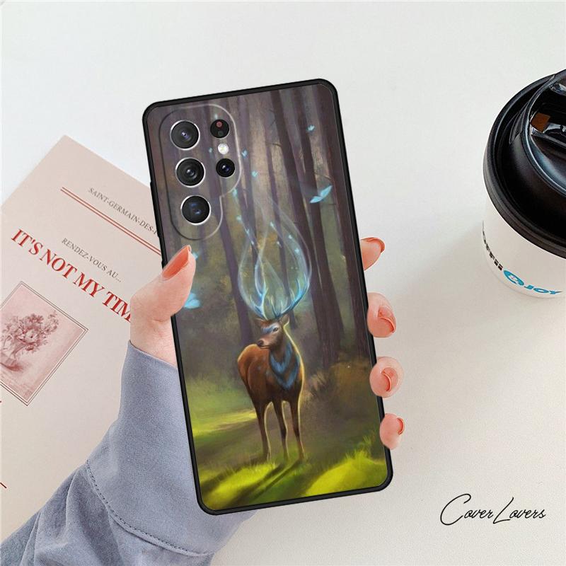 Чехол для телефона с рисунком животного Олень Для Samsung Galaxy S24 S25 S23 S22 Ultra Note 10 20 Plus S20 S21 FE Обложка