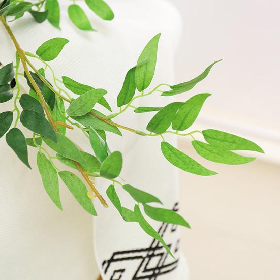 Artificial Plant Realistic No Withering Fadeless Nordic Style Decorative Plastic Simulation Willow Leaves Vine Home Decor
