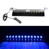 12V Car Strobe Flashing Lights Lamp 12LED Emergency Warning Light Truck Car Windshield Suction Cup Flashing Red/White/Blue