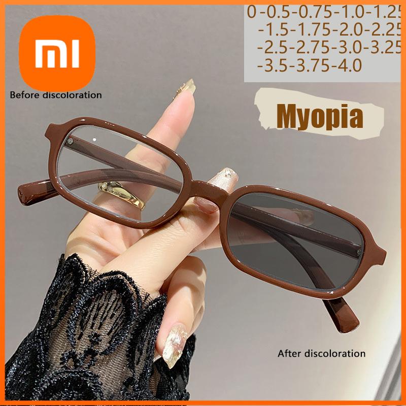 Xiaomi Очки для близорукости с принтом, фотохромные, меняющие цвет, горячий стиль, высокой четкости, блокирующие синий свет, очки для близорукости 9647-1