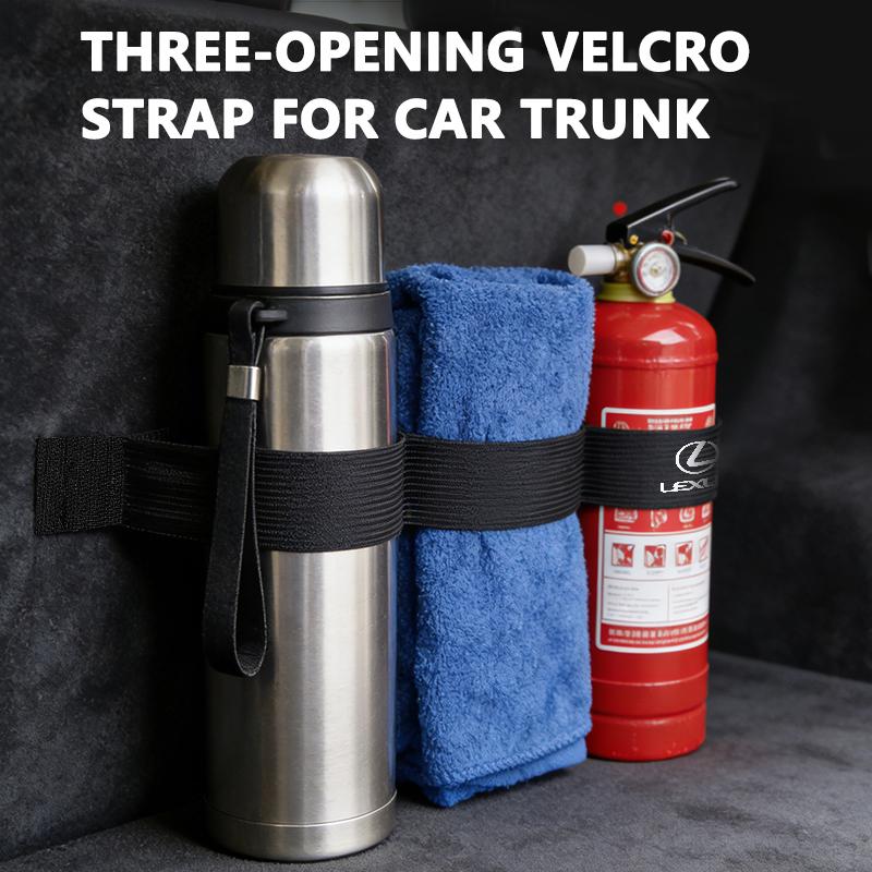 For Lexus Car Trunk 50/60cm Nylon Velcro Strap Accessories Elastic Organizer Belt Storage UX250h RX450h RX300 GX470 CT200h